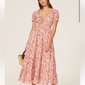 Banjanan Norma Printed Tiered Dress size medium